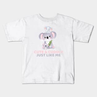Cute & Cuddly - Baby Koala - Grey Label Kids T-Shirt